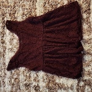 Torrid maroon lace tank top 1x